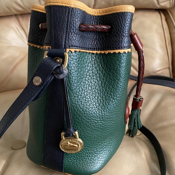 LKNW Dooney & Bourke Mini Teton AWL Bucket Drawstring Leather Pebbled Bag - Picture 5 of 15